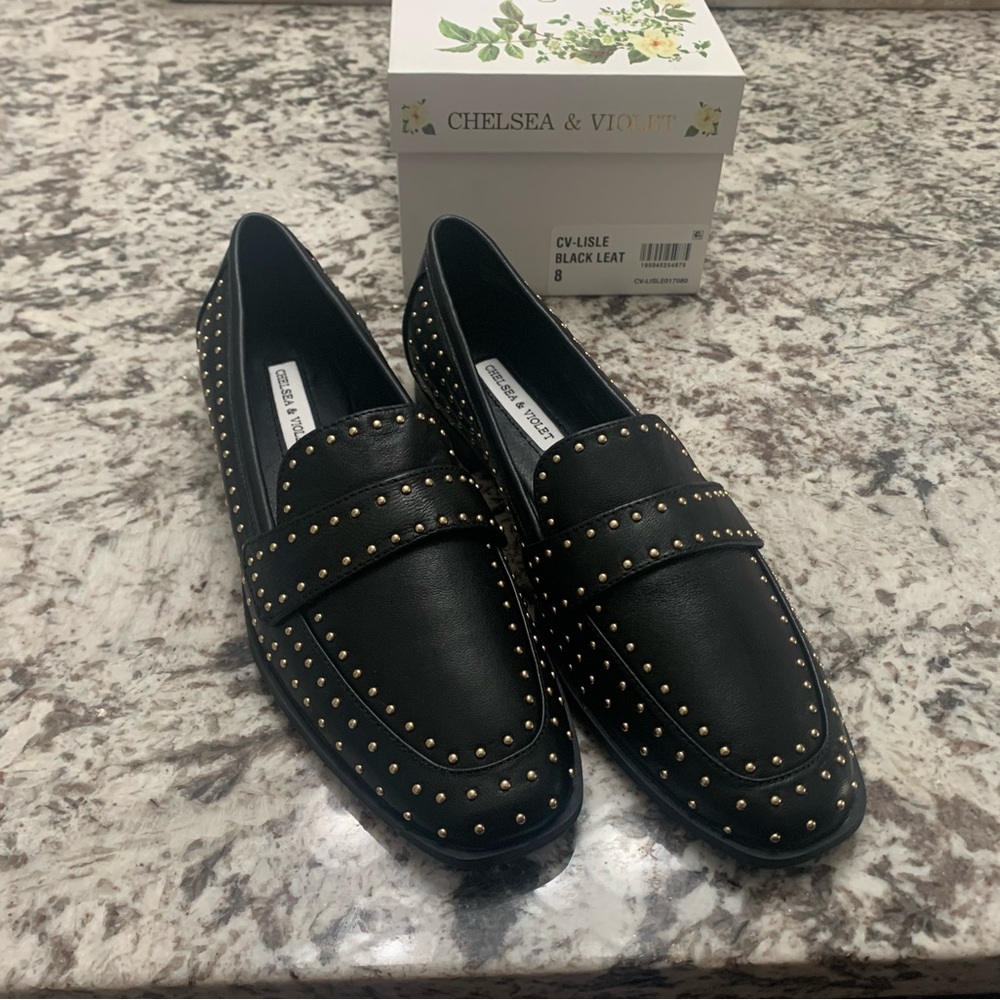 Womens CV-LISLE
BLACK LEAT FLAT